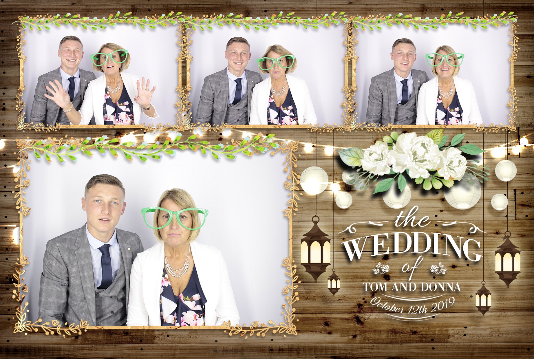 Tom & Donna's Wedding  | View more photos from the event at gallery.myphotoboothexperience.co.uk/u/MyPhotoBoothExperienceLtd/Tom-Donnas-Wedding